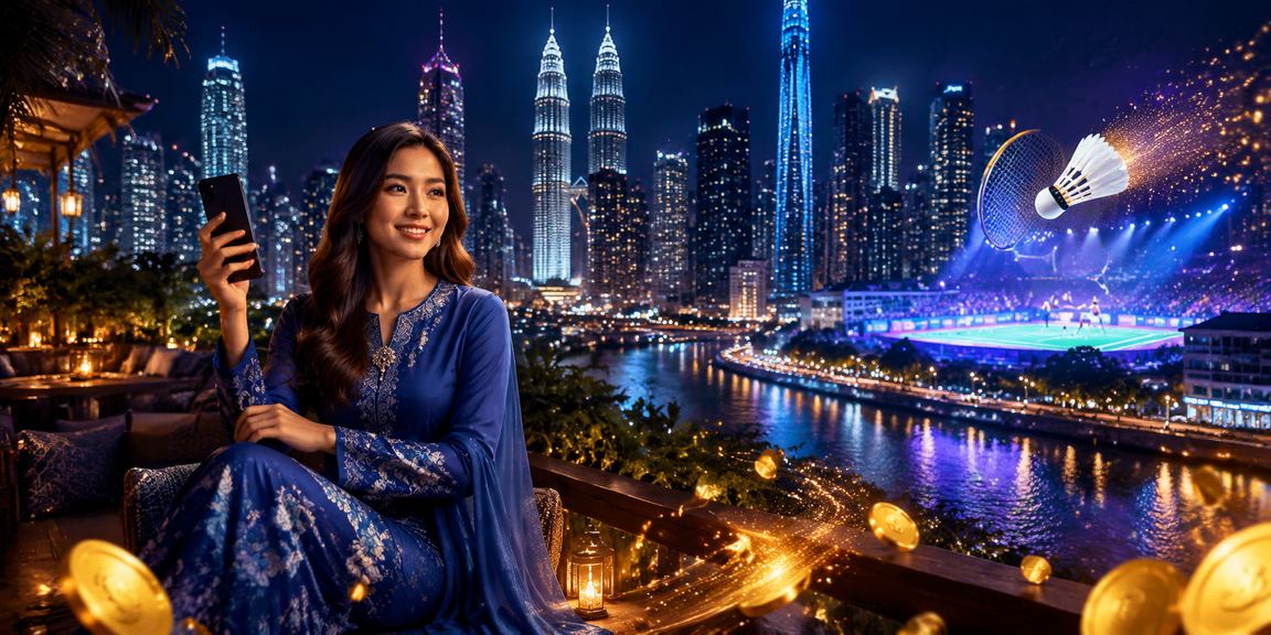 Pengguna wanita bermain kasino mudah alih di Kuala Lumpur